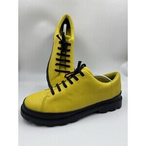 CAMPER Brutus Leather Casual Chunky Men 10.5 Sneakers Shoes Yellow K100245-017